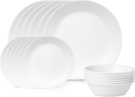 Corelle Winter Frost White 18-Piece Dinnerware Set