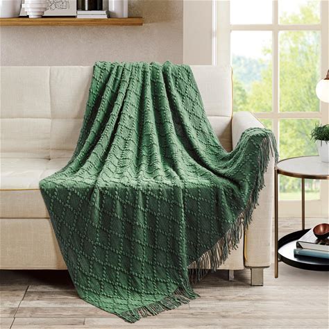 Bourina Textured Knitted Throw Blanket